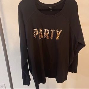 Torrid “PARTY ANIMAL” Sweat Shirt size 3